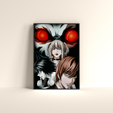 Death Note – Light, L, Misa & Ryuk Dark Anime Poster